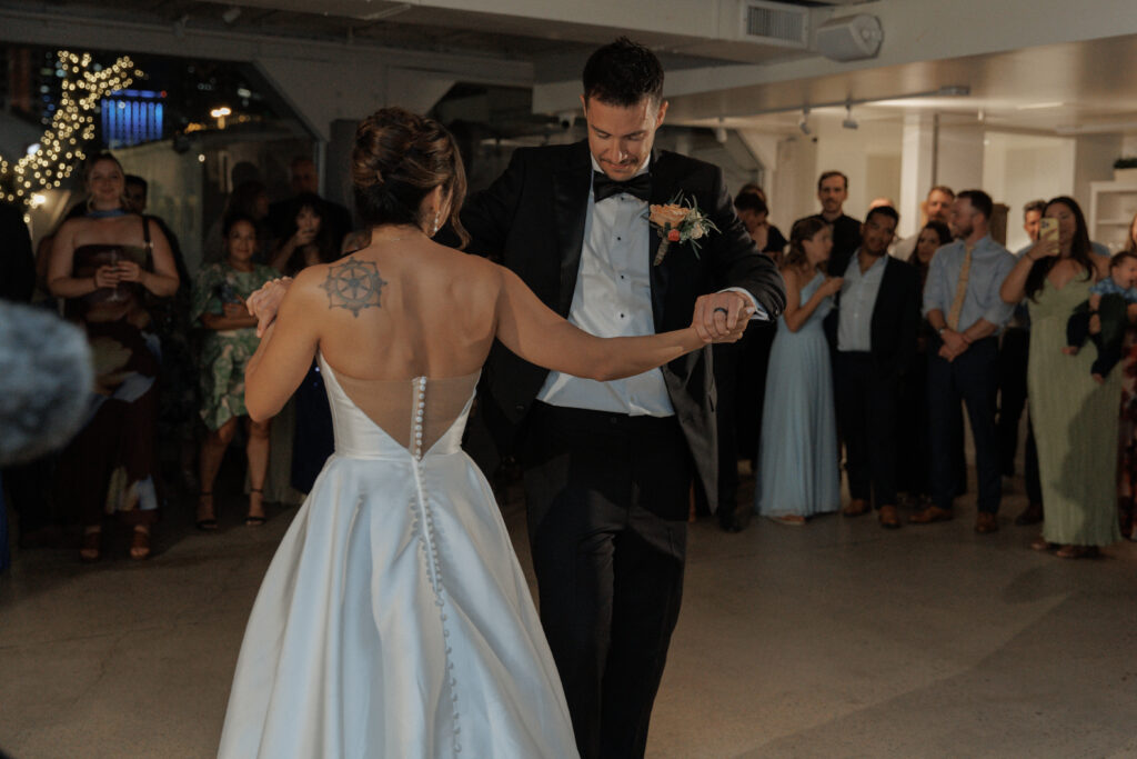 Aj and Janel's first dance as husband and wife